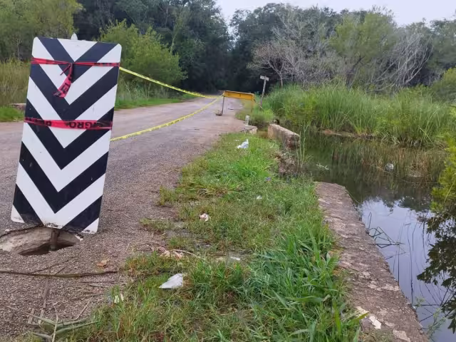 Debido al riesgo del trayecto, se acordonó la zona para evitar incidentes