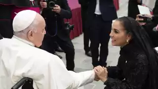 El día que la gobernadora de Quintana Roo pidió al Papa Francisco rezar por el pueblo maya
