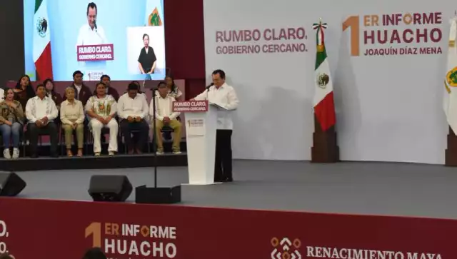 Joaquín Díaz Mena presentó su Primer Informe de Gobierno