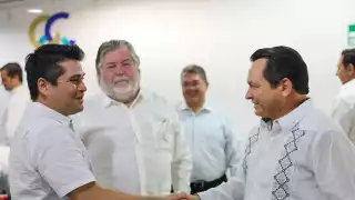 Joaquín Díaz Mena presenta  el plan 'Renacimiento Maya' ante el  Consejo Coordinador Empresarial de Yucatán