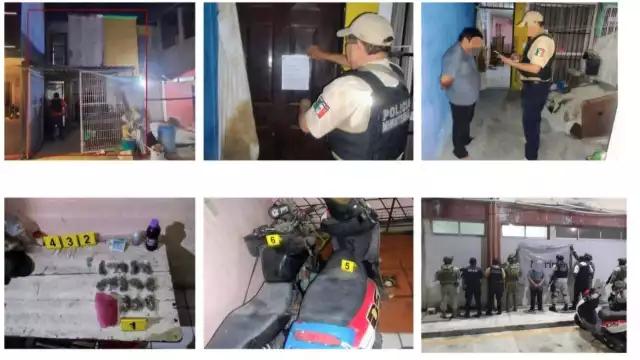 Cateos simultáneos en Ciudad del Carmen dejan un detenido y decomiso de drogas