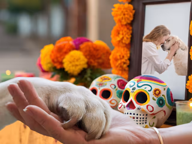 La ofrenda para mascotas se pone unos días antes