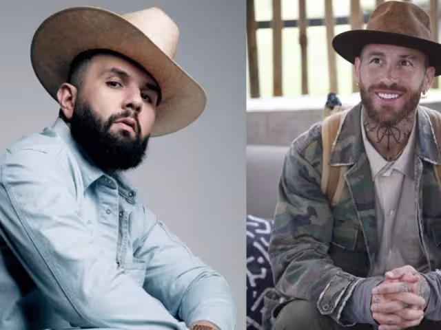 Carín León y Sergio Ramos