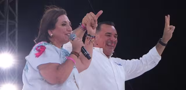 Xóchitl Gálvez se retiró de Mérida, de forma inmediata, tras el cierre de campaña con Renán Barrera