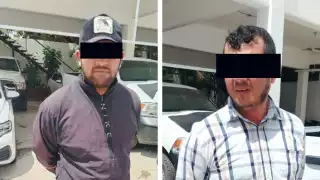 Detienen a dos presuntos extorsionadores  colombianos  en periférico de Campeche 