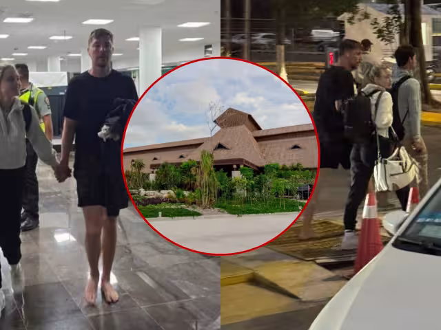 El youtuber Mr. Beast, cuyo nombre real es Jimmy Donaldson, fue captado en el aeropuerto de Chetumal, Quintana Roo.