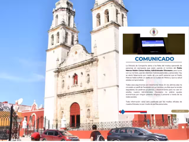 Usan nombre de sacerdote en Campeche para estafar por redes sociales