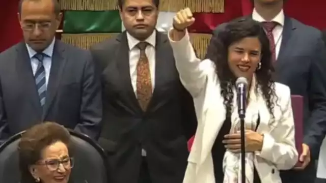 Luisa María Alcalde Luján en el Congreso de la Unión