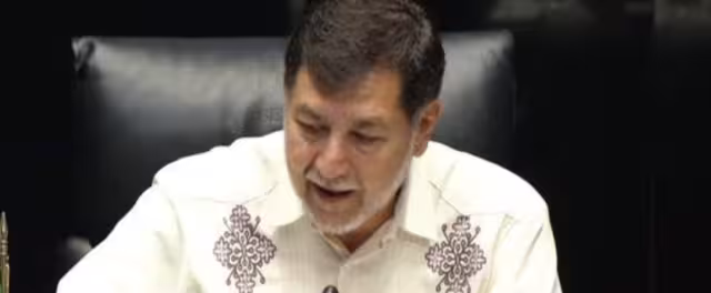 Gerardo Fernández Noroña, presidente de la Mesa Directiva del Senado de la República