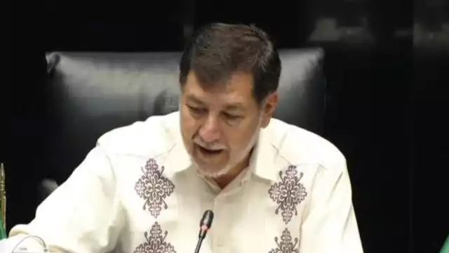 Gerardo Fernández Noroña, presidente de la Mesa Directiva del Senado de la República