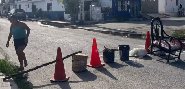 Así lucían los bloqueos en Progreso