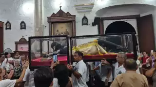   Celebran llegada del Cristo Negro a la parroquia de “Nuestra Señora de las Mercedes” en Champotón  