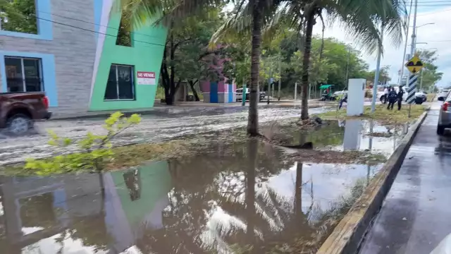 Las lluvias inundaron varias zonas de la ciudad.