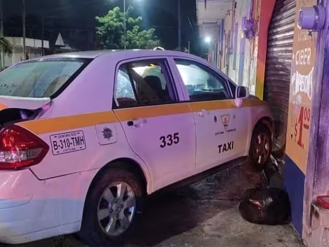 Accidentada jornada para taxistas en Chetumal.
