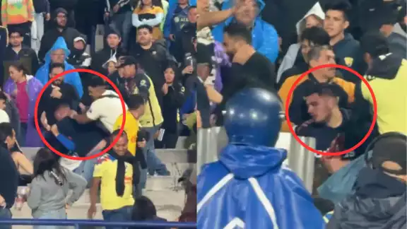 Las gradas de CU se pintaron de violencia