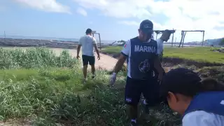 Marina y Defensa limpian Playa Bonita en Campeche: Recolectan más de 200 kilos de residuos