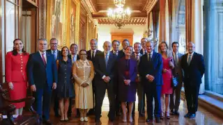 Presidenta Claudia Sheinbaum se reúne con empresarios en Palacio Nacional