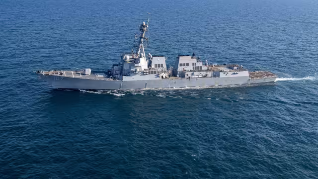 El destructor estadounidense fue desplegado en aguas del Golfo de México.