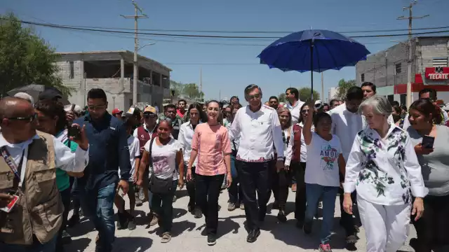 En su visita a Reynosa, la presidenta Claudia Sheinbaum estuvo acompañada por el gobernador de Tamaulipas, Américo Villarreal