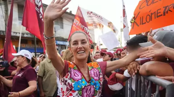 Claudia Sheinbaum, candidata presidencial de la coalición Sigamos Haciendo Historia