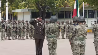 Abel Muñoz Sánchez toma protesta como Comandante Interino del 10mo Batallón de Infantería en Campeche