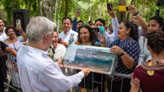  "Gracias Andrés Manuel"; reconocen a AMLO como el mejor aliado de Campeche   