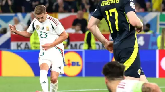 Kevin Csoboth anotó el 0-1 favorable para Hungría, contra Escocia, en la Eurocopa 2024