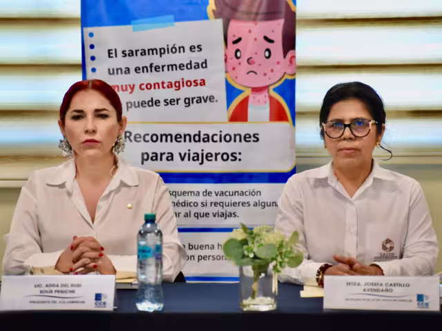 El Consejo Coordinador Empresarial (CCE) de Campeche se une a las labores de prevención contra el sarampión.