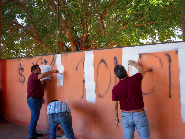 Se recuperaron espacios públicos a través de pintas