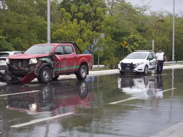 Tras el aparatoso accidente no se registraron personas lesionadas