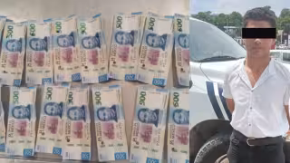   En Campeche, detienen a hombre con más de 8 mil pesos en billetes falsos   