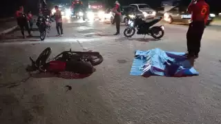 Trágico accidente cobra la vida de un motociclista en la avenida José López Portillo de Cancún