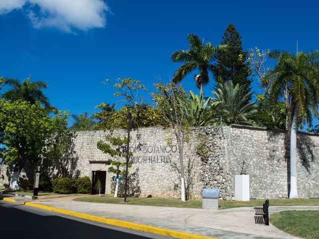 El Jardín Botánico X'much Haltun es un espacio natural en el Centro Histórico de Campeche, ubicado en el Baluarte de Santiago