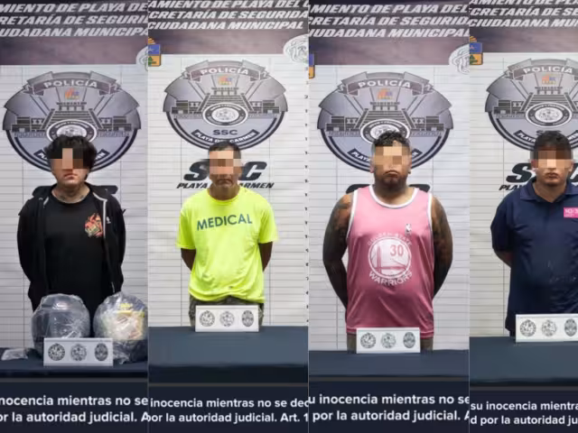 Los detenidos fueron identificados como Gerardo “N”, Ignacio “N”, Oswaldo “N”, Roberto “N”