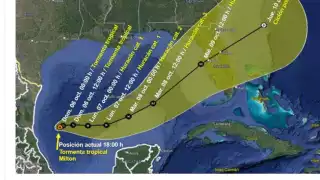 Clima en Yucatán 6 de octubre: Milton se intensifica, dejará lluvias fuertes este domingo