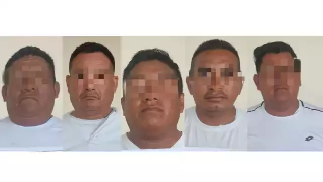 Cinco agentes estatales fueron detenidos en un operativo en Santa Adelaida, Palizada, y remitidos al Ministerio Público.