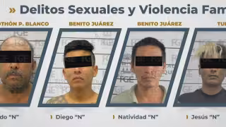 Detienen a seis personas por delitos sexuales y violencia familiar en Quintana Roo