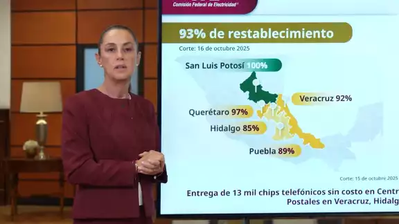 Las lluvias recientes en el centro y sureste de México dejaron 70 personas fallecidas y 72 desaparecidas, informó la presidenta Claudia Sheinbaum.