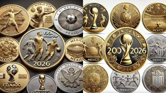 Estas serán todas las monedas conmemorativas de la Copa Mundial 2026 Estas serán todas las monedas conmemorativas de la Copa Mundial 2026