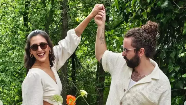 Javier Ibarreche ya llegó al altar con su novia Daniela Schmill en un evento privado