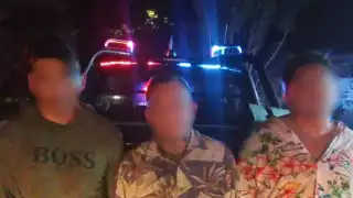 Detiene SSP a cuatro personas en Mérida: Portaban réplica de pistola, un tubo y un bate     