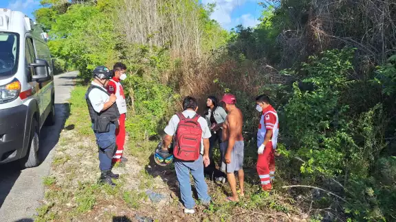 El accidente fue reportado en la carretera federa 307