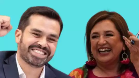 Jorge Álvarez Maynez y Xóchitl Gálvez, candidatos presidenciales
