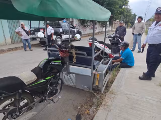 Un accidente de tránsito en la avenida Héctor Pérez Martínez dejó un lesionado y daños materiales