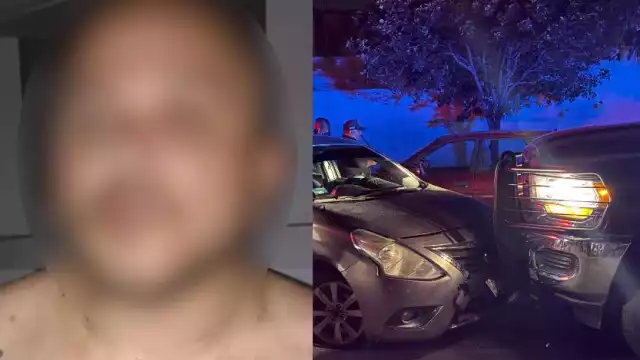 La persecución finalizó con un choque y con el aseguramiento del hombre