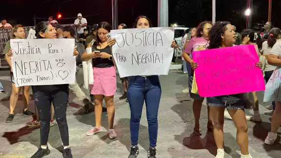 Al menos 50 personas se manifestaron en Kanasín para exigir justicia por el caso negrita