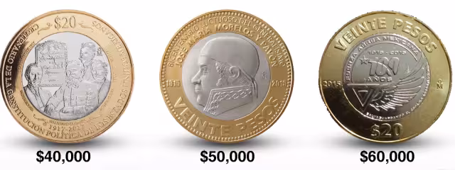 Monedas de 20 pesos se cotizan en varios millones en Mercado Libre