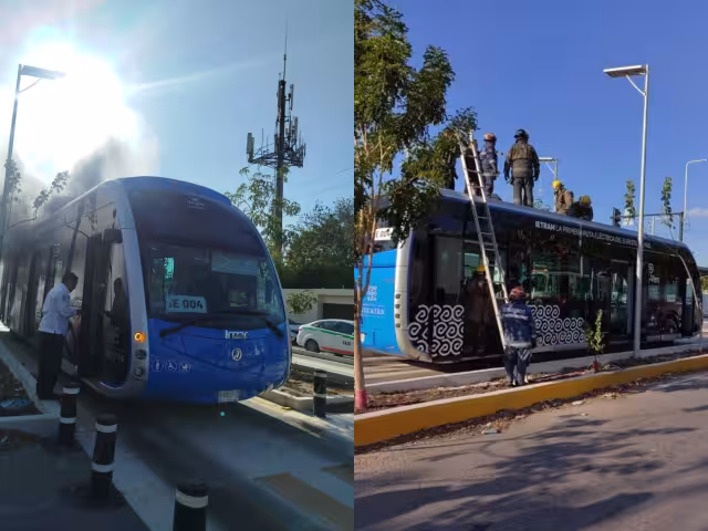 Así quedó la unidad luego de la avería en su batería; ya fue retirada de servicio.