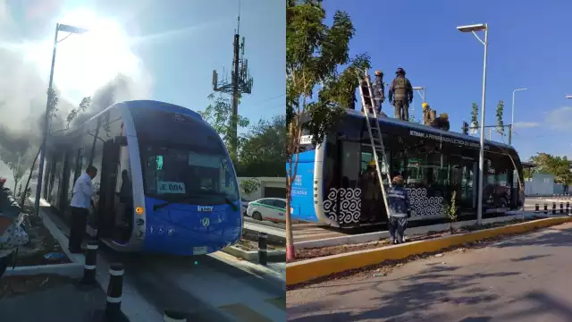 Así quedó la unidad luego de la avería en su batería; ya fue retirada de servicio.