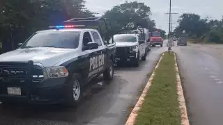 Protección Civil y otros elementos de seguridad se unieron durante el operativo